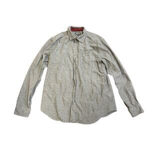 1775 Mens Long Sleeve Button up Shirt Size Large 100% Cotton Office Casual